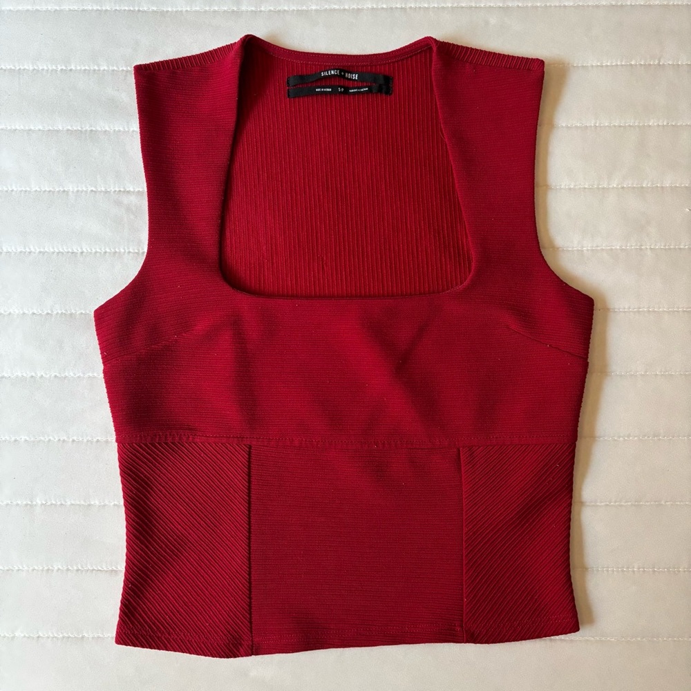 Silence + Noise Ayla Square Neck Tank Top